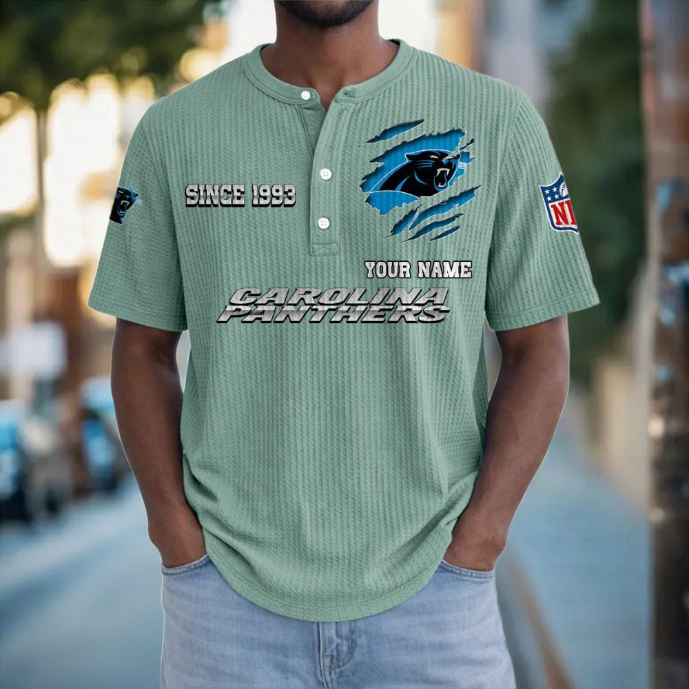 CAR x NFL Crew Neck Button Henley Tshirt 0405 DatND DVT