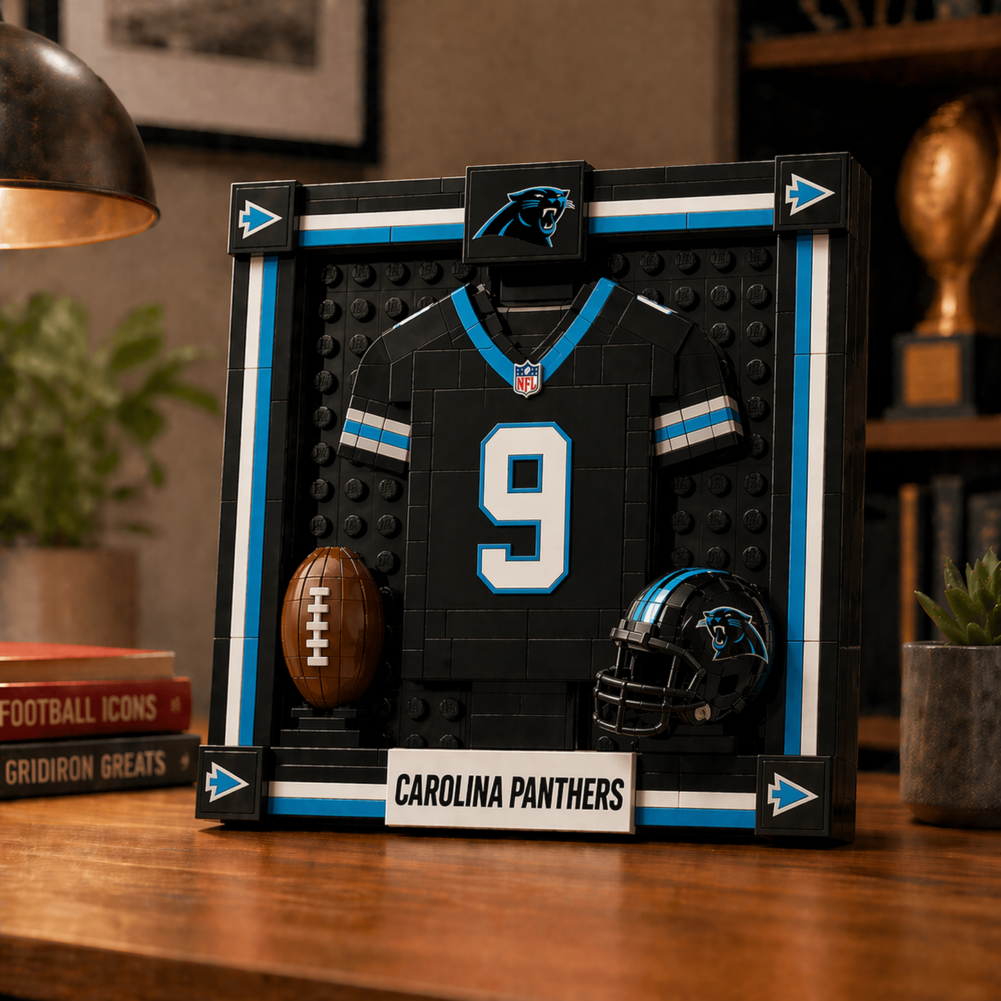 CAR x NFL Framed Jersey Building Set 2304 DatND DVT
