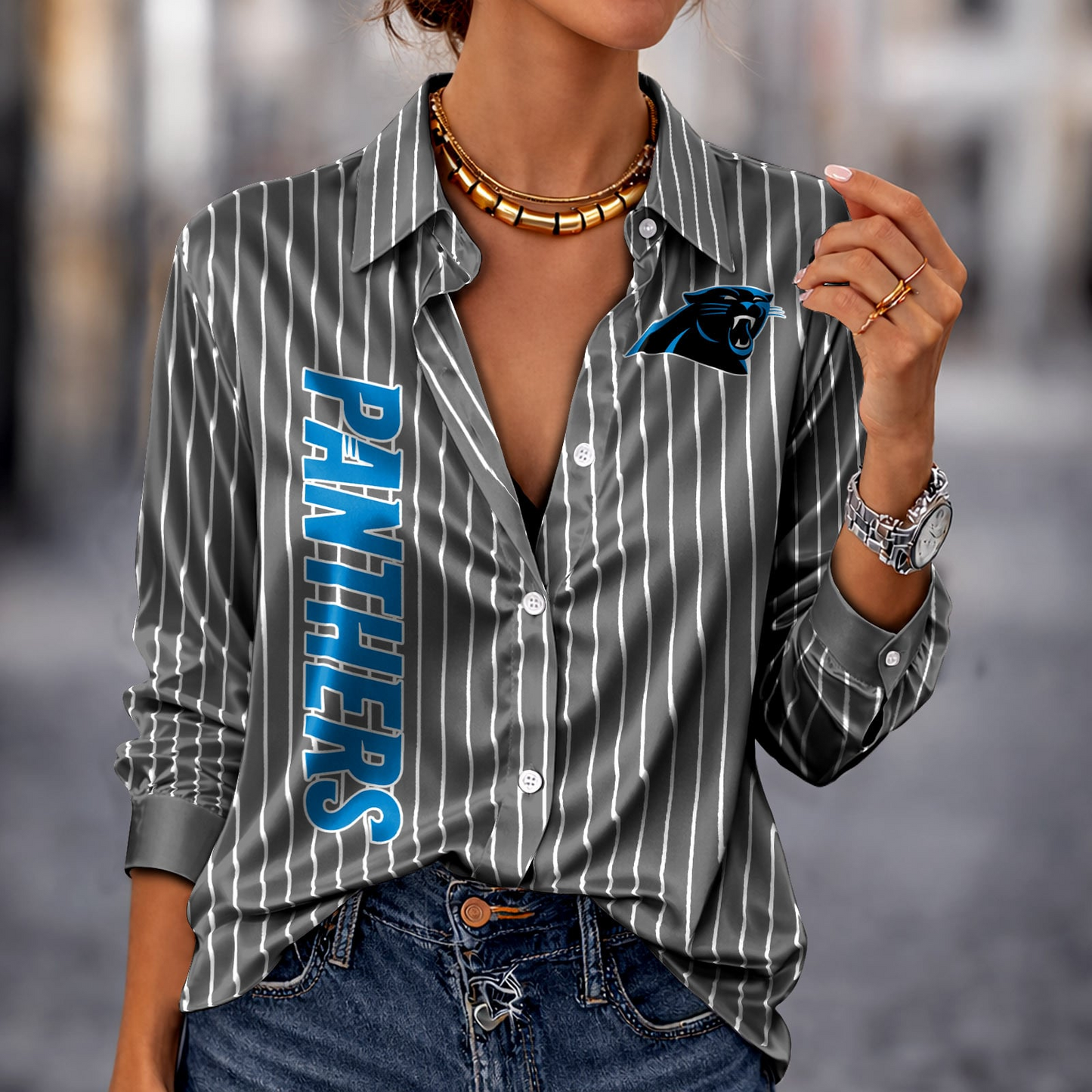 CAR x NFL Premium Stripe Shirt DATND TANTD 010426 Grey