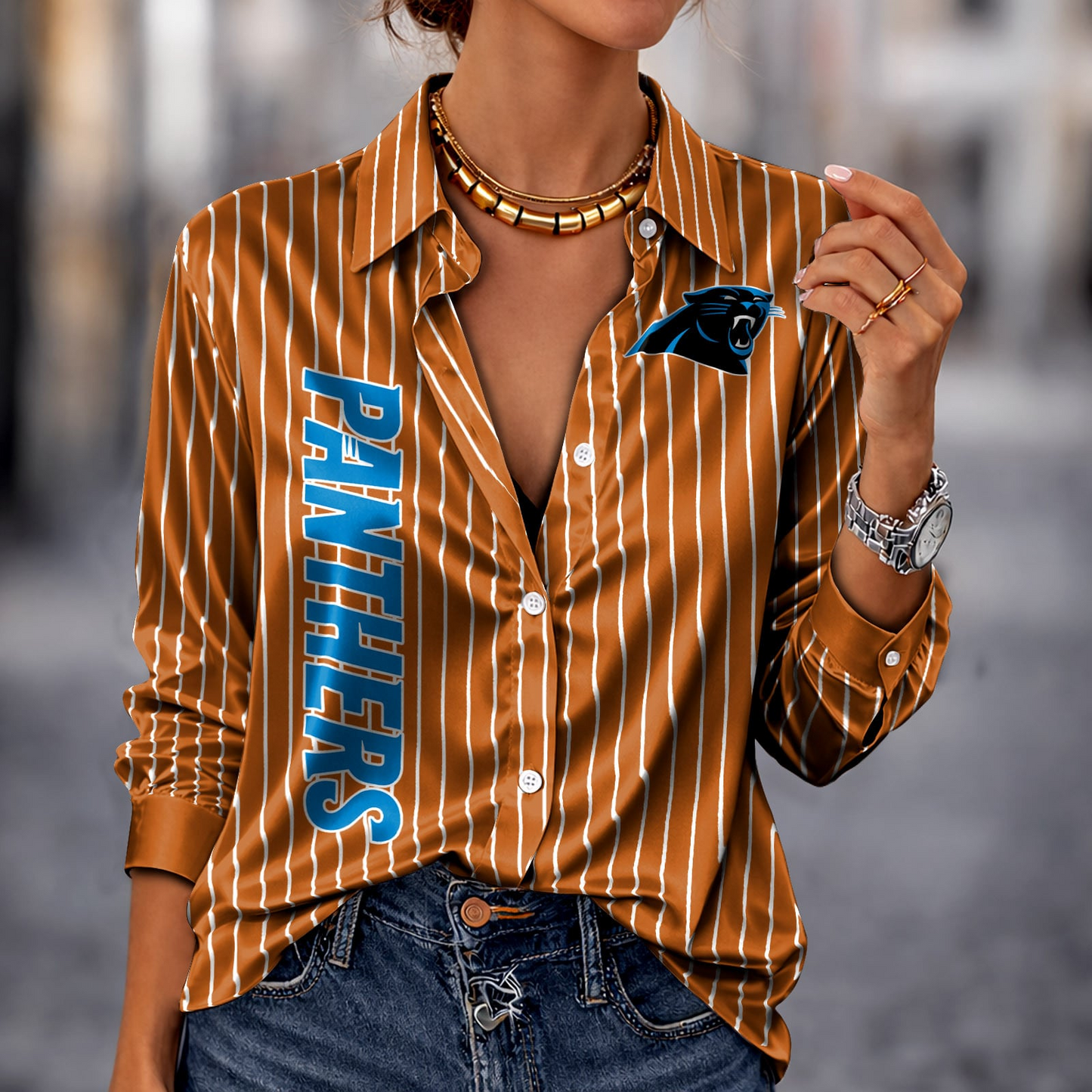 CAR x NFL Premium Stripe Shirt DATND TANTD 010426 Orange