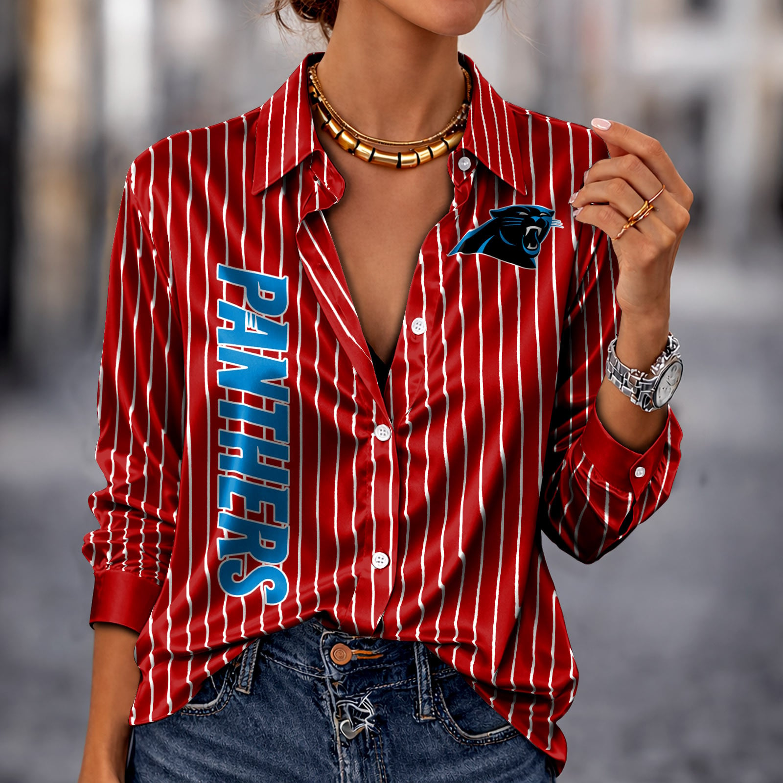 CAR x NFL Premium Stripe Shirt DATND TANTD 010426 Red