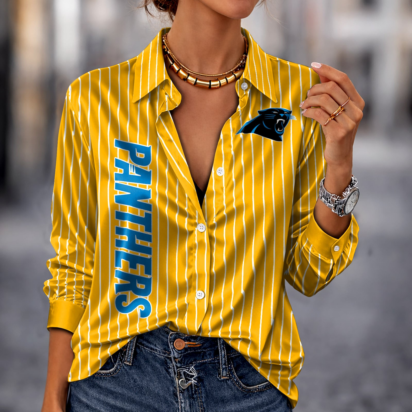 CAR x NFL Premium Stripe Shirt DATND TANTD 010426 Yellow