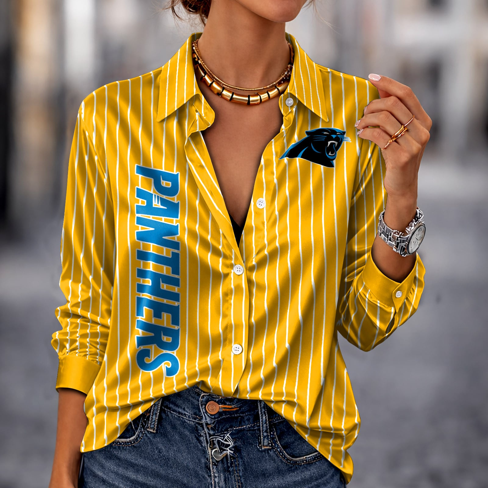 CAR x NFL Premium Stripe Shirt DATND TANTD 010426 Yellow