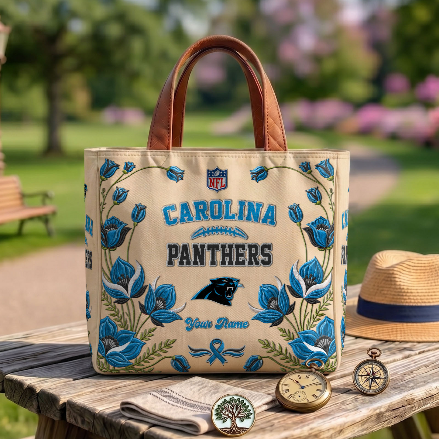 CAR x NFL Printed Canvas Tote Bag 1604 DatND DVT