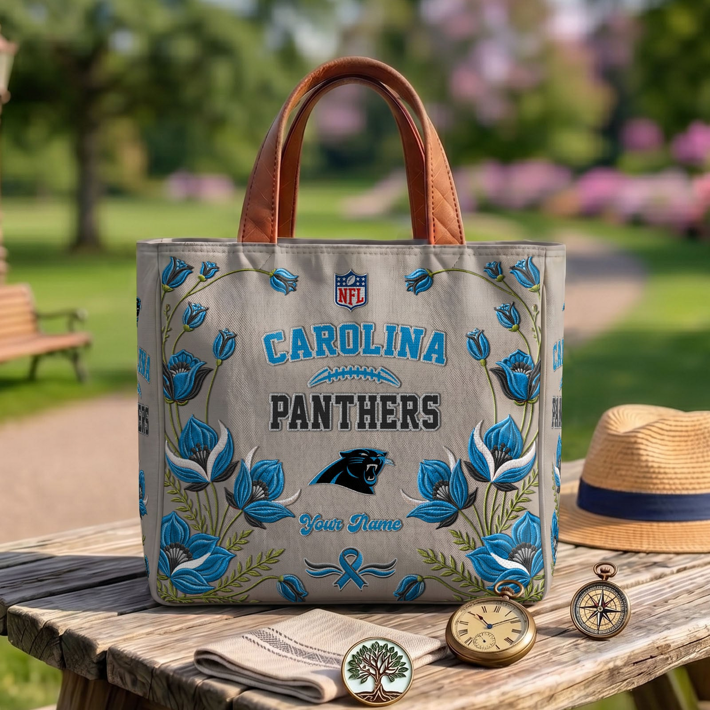 CAR x NFL Printed Canvas Tote Bag 1604 DatND DVT