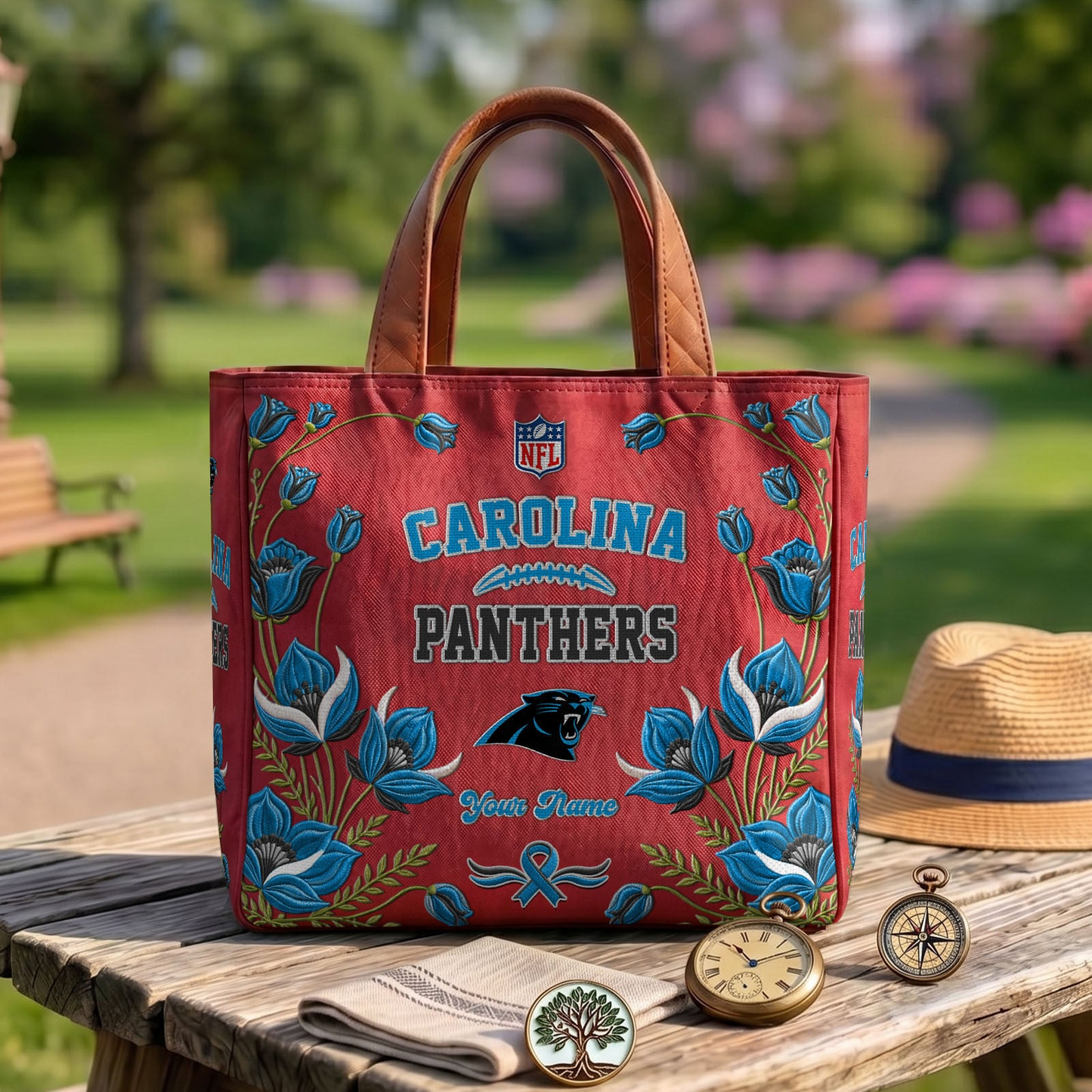 CAR x NFL Printed Canvas Tote Bag 1604 DatND DVT