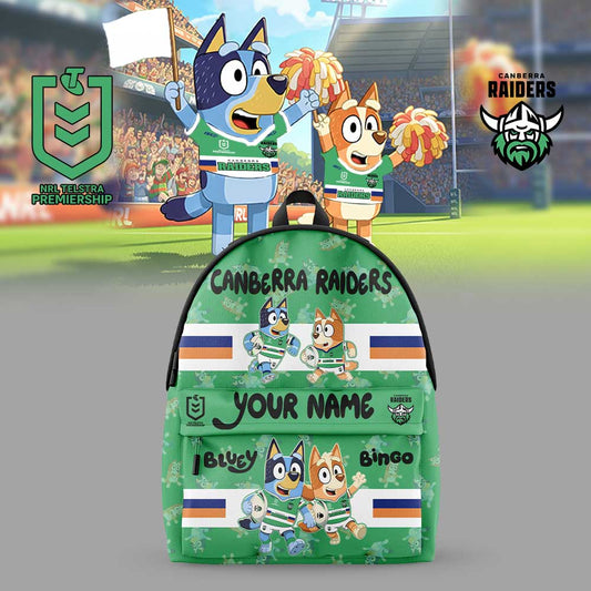CBR x NRL Bluey and Bingo Back Pack Custom Name For Fans 2803 DatND DVT