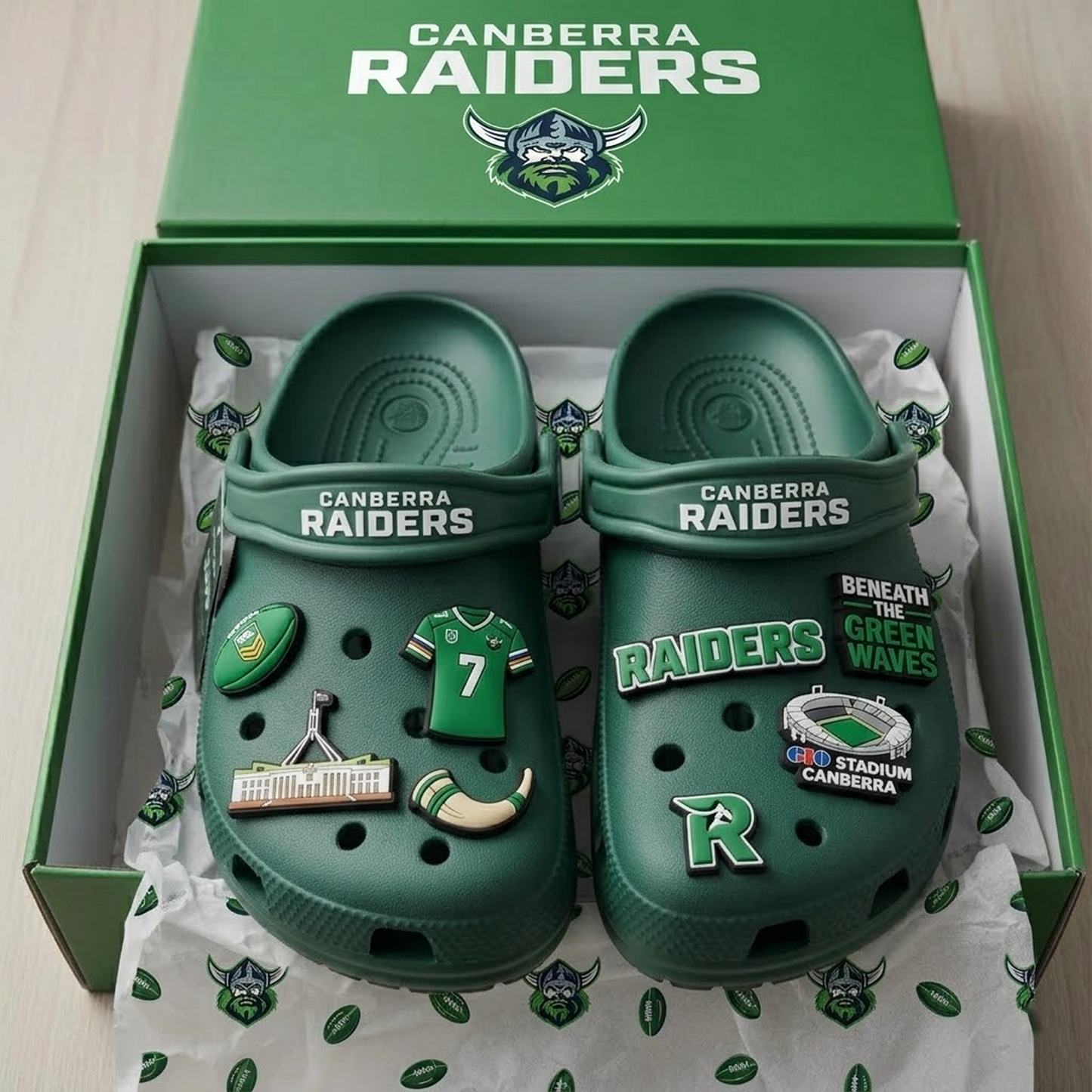 CBR x NRL Premium Crocs Clogs Shoes DATND TANTD 030426