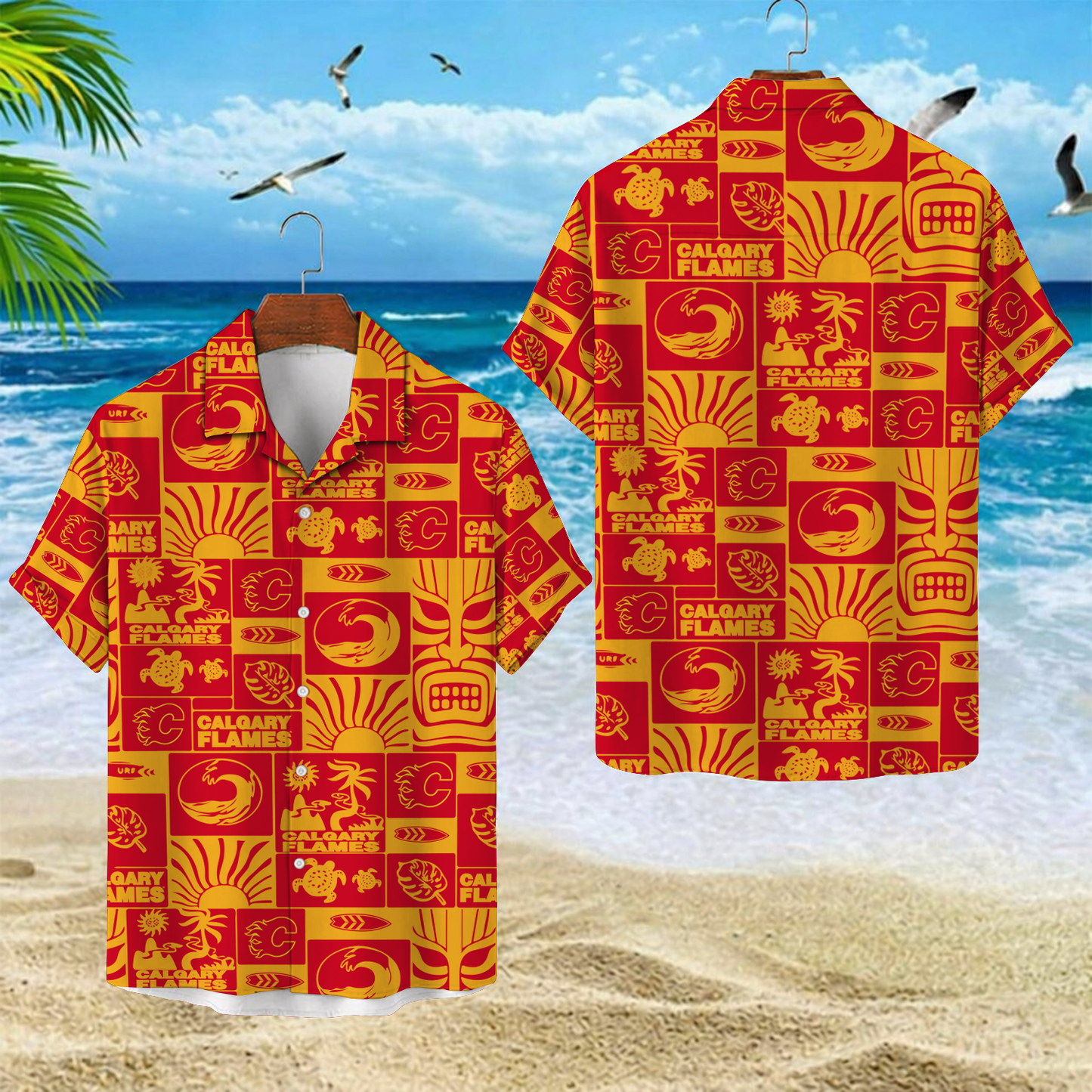 CGY x NHL Hawaiian Shirt 2004 DatND DVT