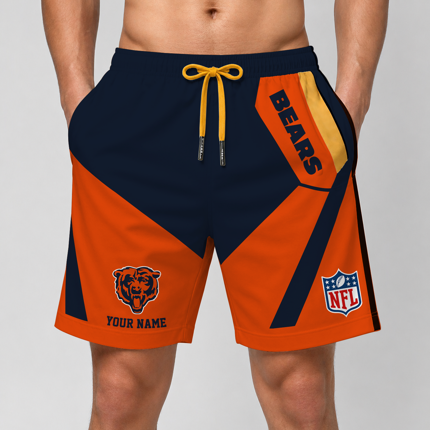 CHI x NFL Special Short Pants For Men Custom Name V2 DATND TANTD 290426
