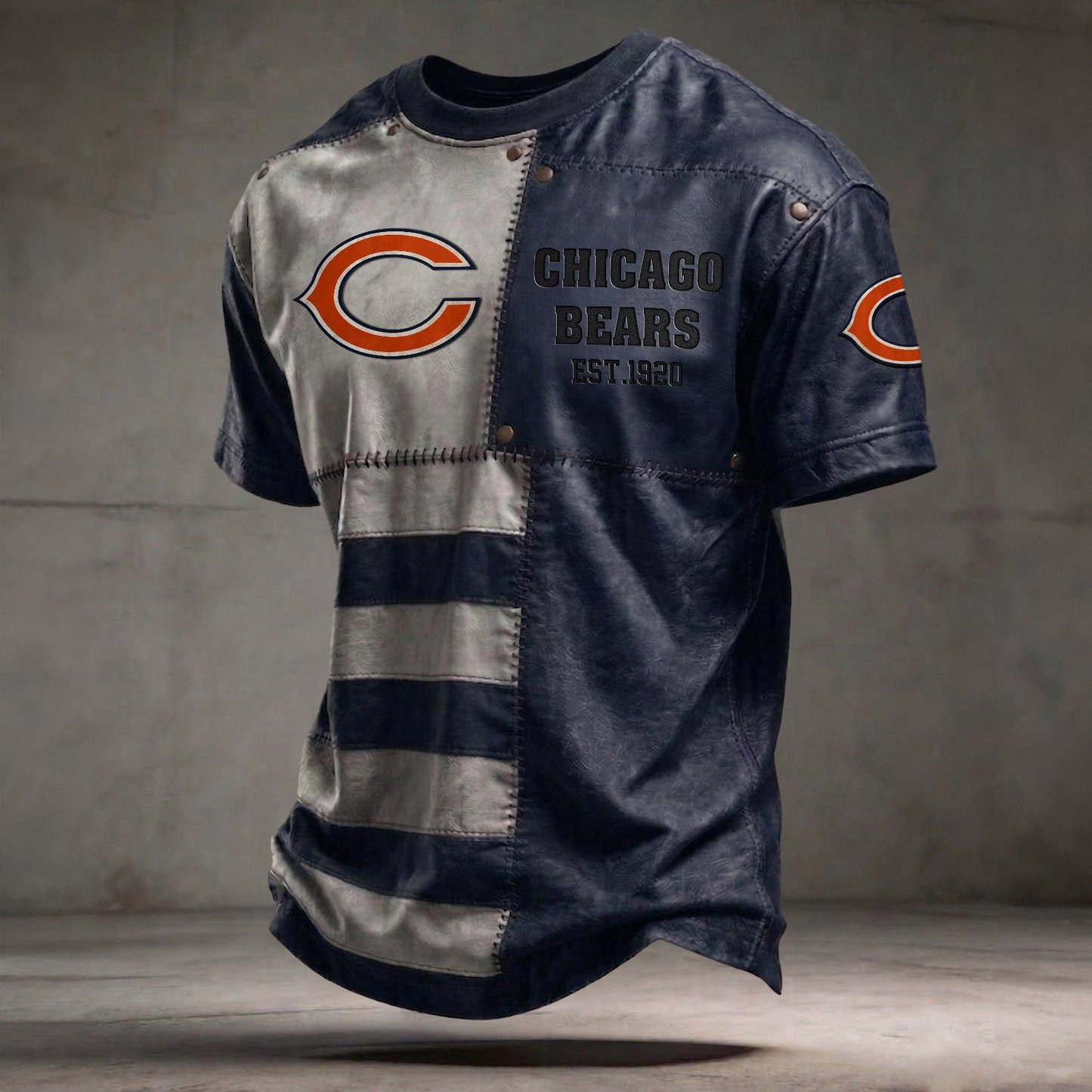 CHI x NFL T-Shirt 0404 DatND DVT Navy