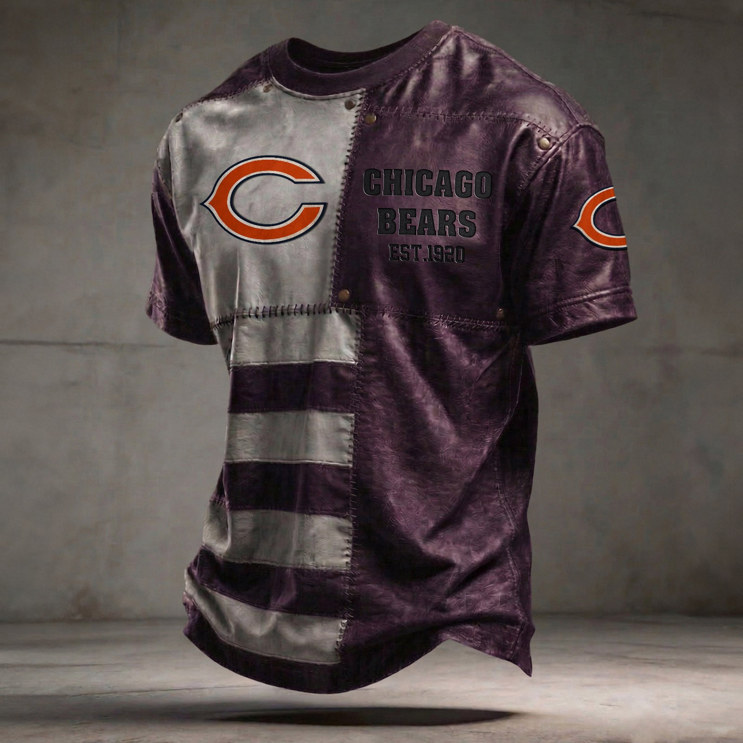 CHI x NFL T-Shirt 0404 DatND DVT Purple
