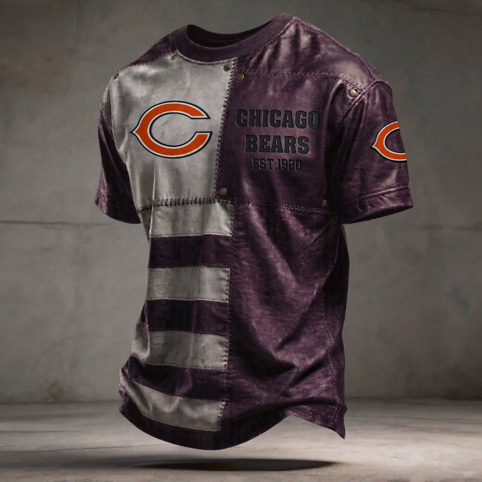 CHI x NFL T-Shirt 0404 DatND DVT Purple