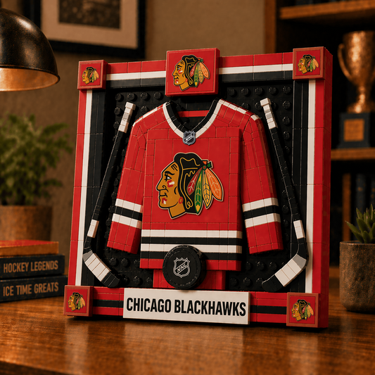 CHI x NHL Framed Jersey Building Set 2404 DatND DVT