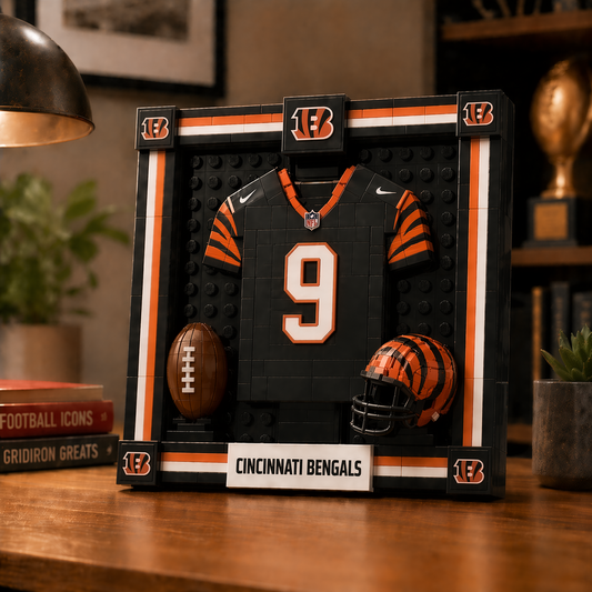 CIN x NFL Framed Jersey Building Set 2304 DatND DVT
