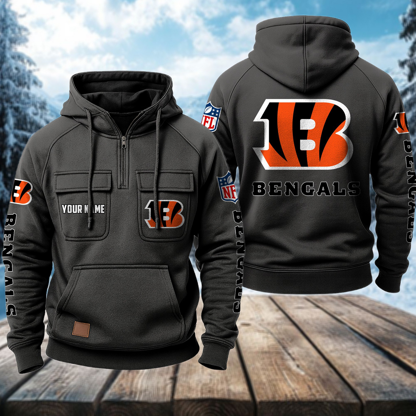 CIN x NFL Premium Hoodie DATND TANTD