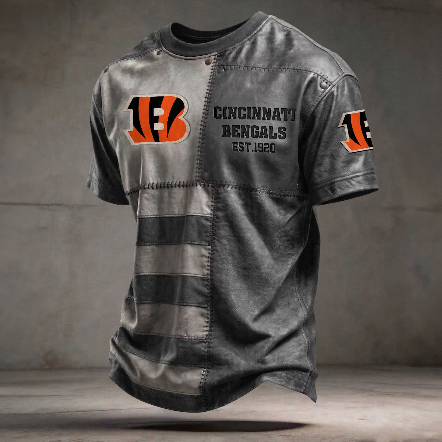 CIN x NFL T-Shirt 0404 DatND DVT Grey