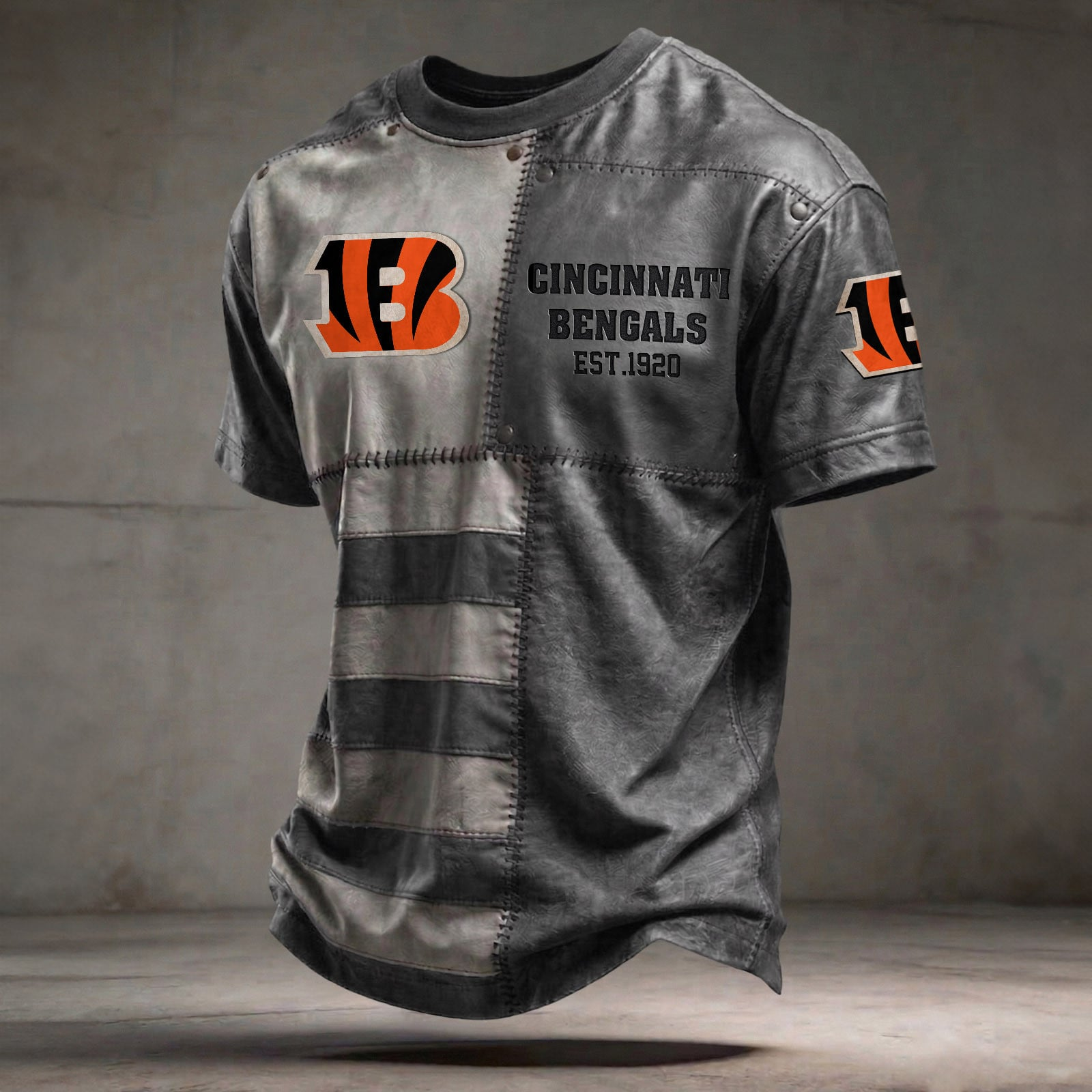CIN x NFL T-Shirt 0404 DatND DVT Grey
