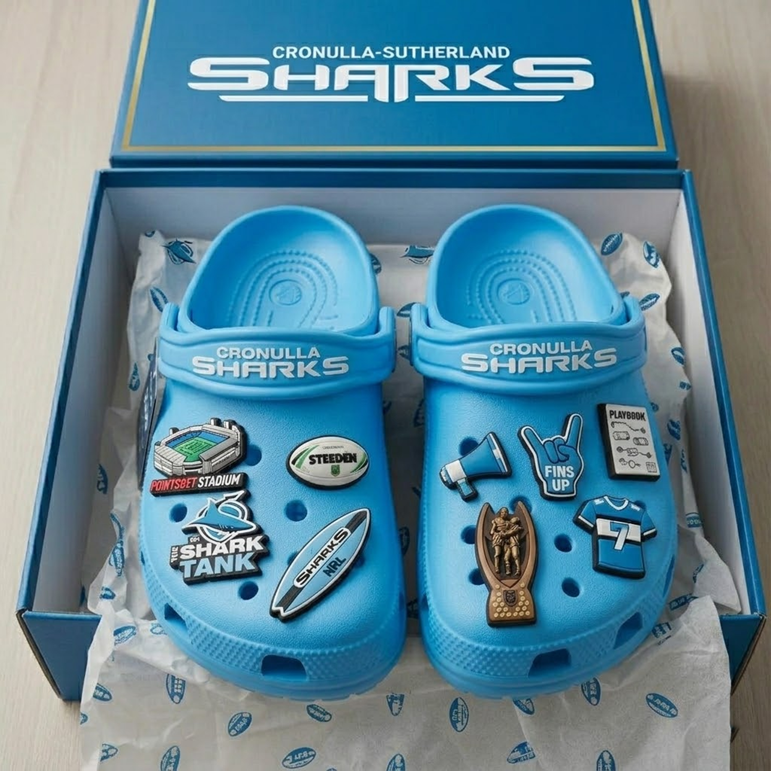 CRO x NRL Premium Crocs Clogs Shoes DATND TANTD 030426