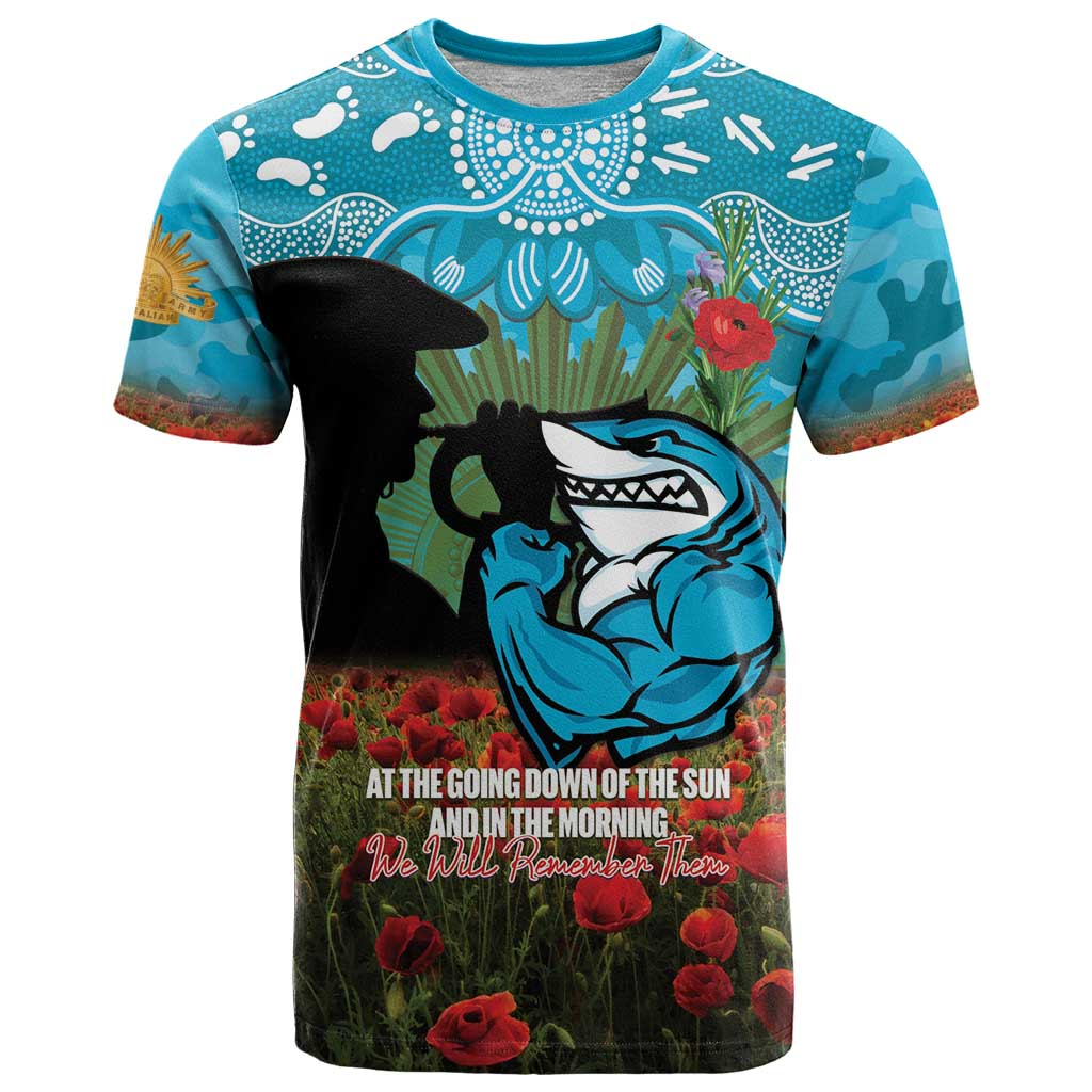 CRO x NRL Rugby ANZAC Day Women V-Neck T-Shirt Last Post Poppy We Will Remember Them DatND DVT