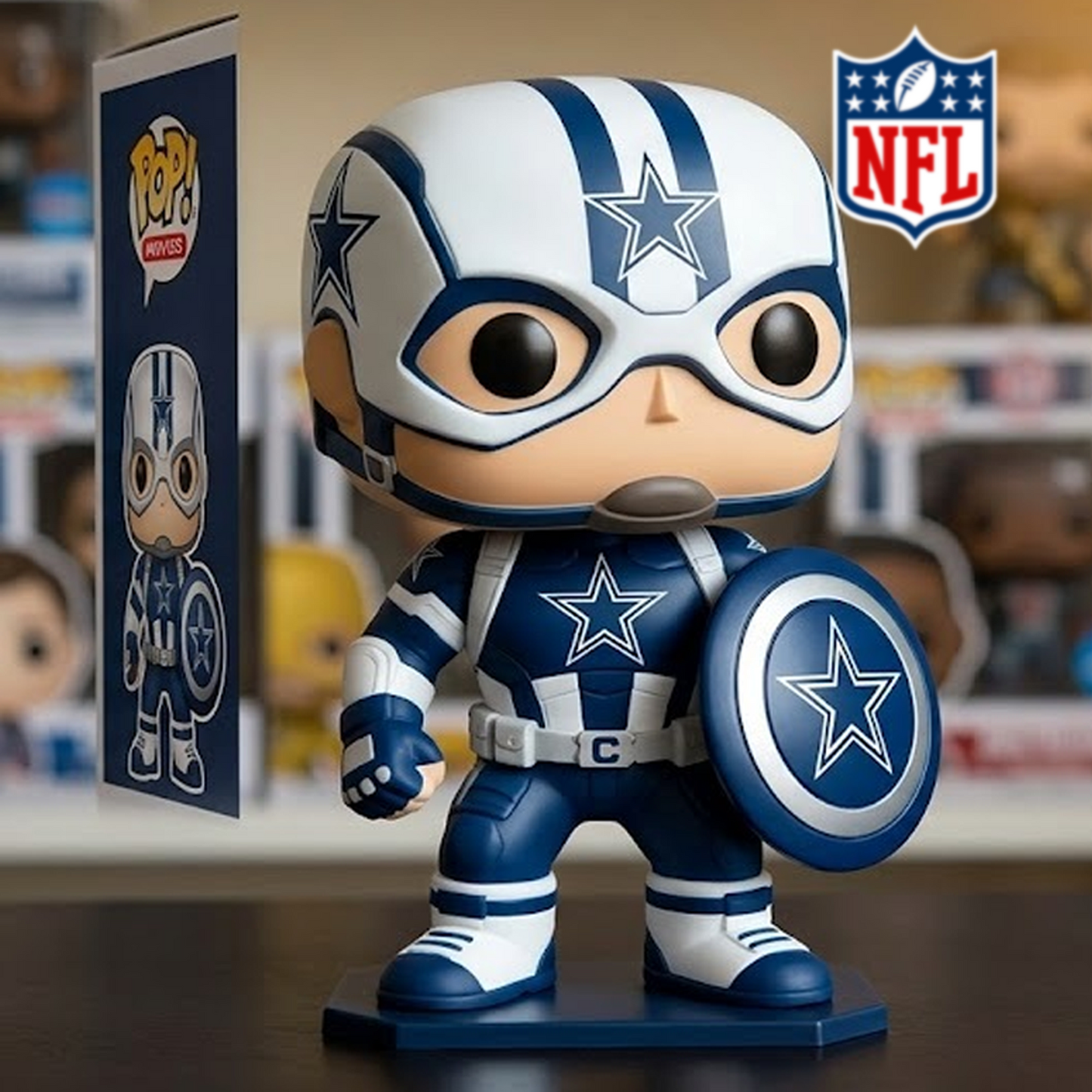 DAL x NFL CAPTAIN AMERICA FUNKOS DATND TANTD 010426