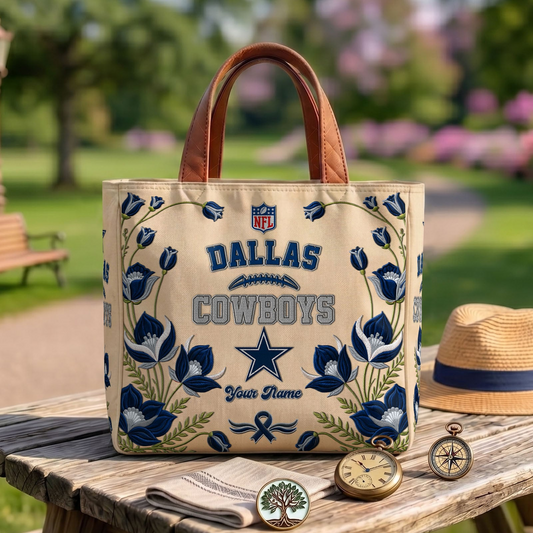 DAL x NFL Printed Canvas Tote Bag 1604 DatND DVT