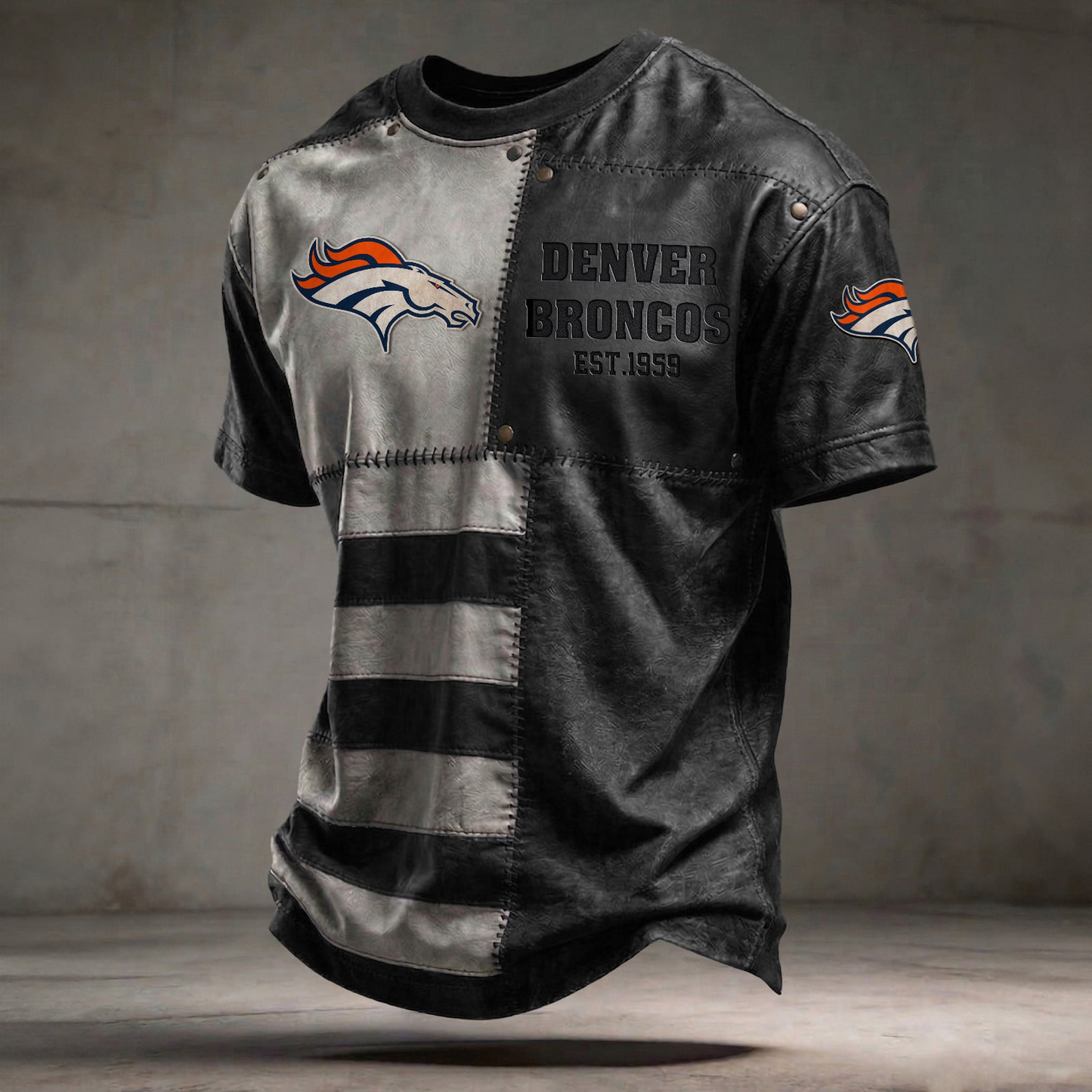 DEN x NFL T-Shirt 0404 DatND DVT Black