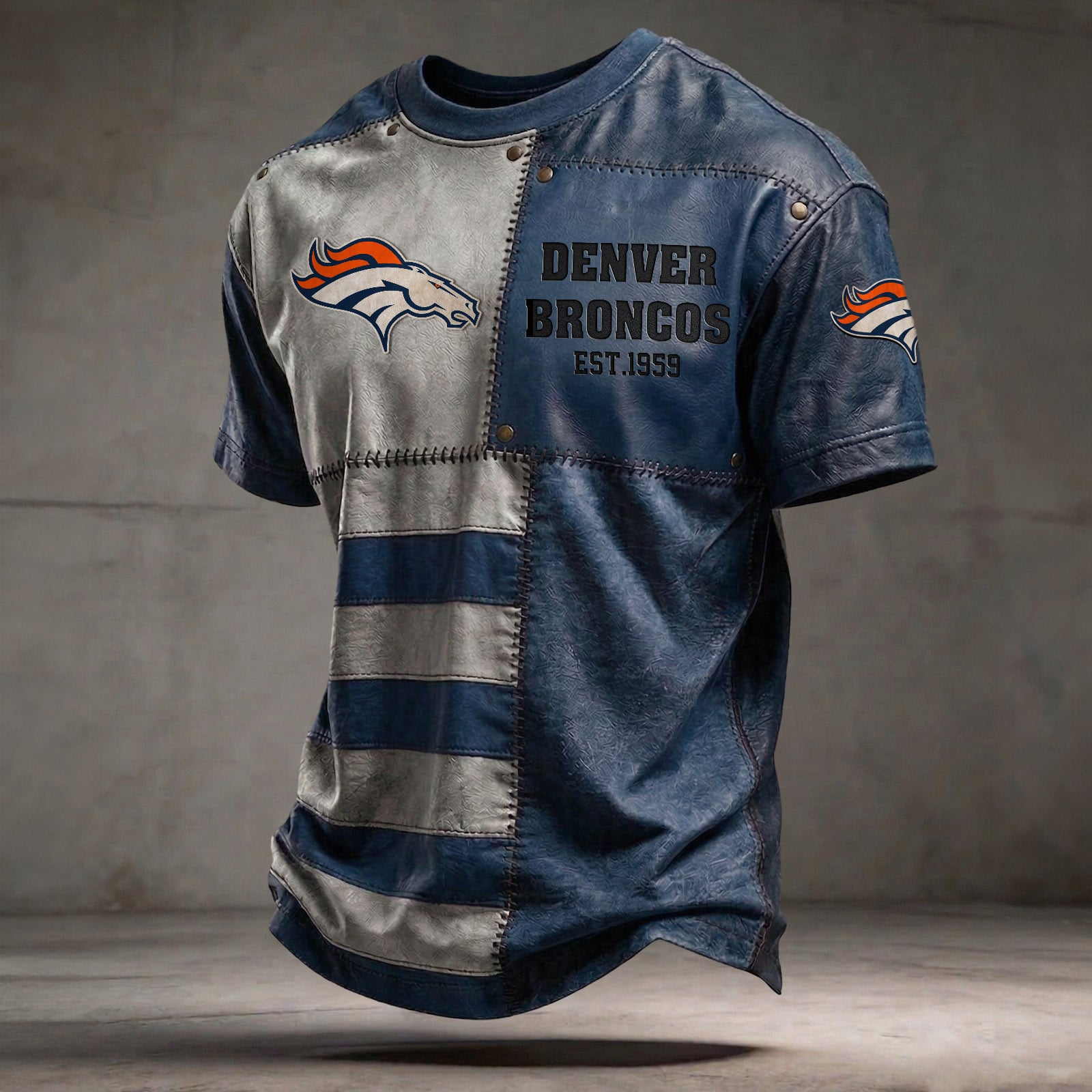 DEN x NFL T-Shirt 0404 DatND DVT Blue