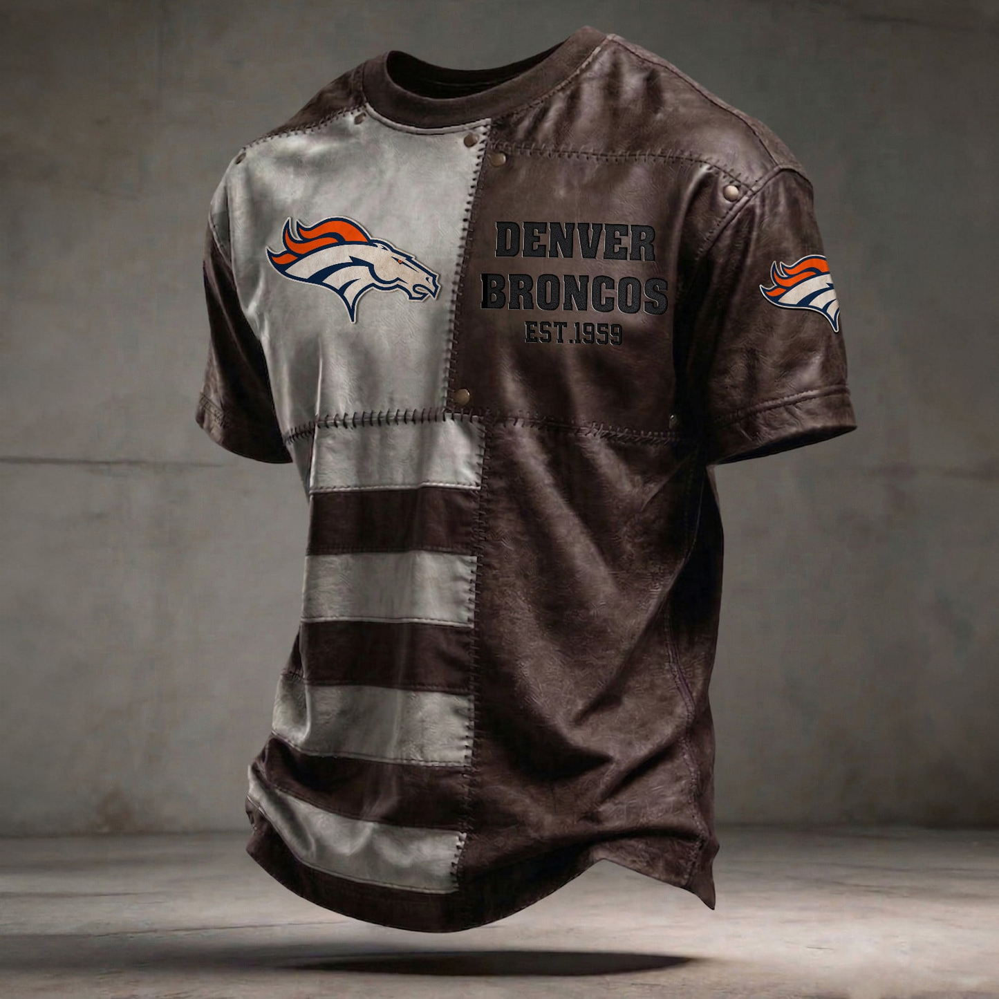DEN x NFL T-Shirt 0404 DatND DVT Brown