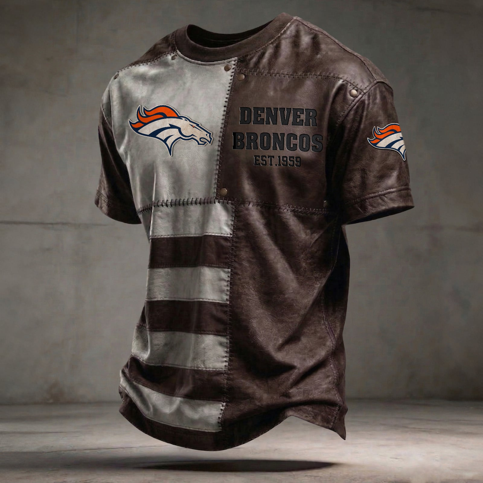 DEN x NFL T-Shirt 0404 DatND DVT Brown