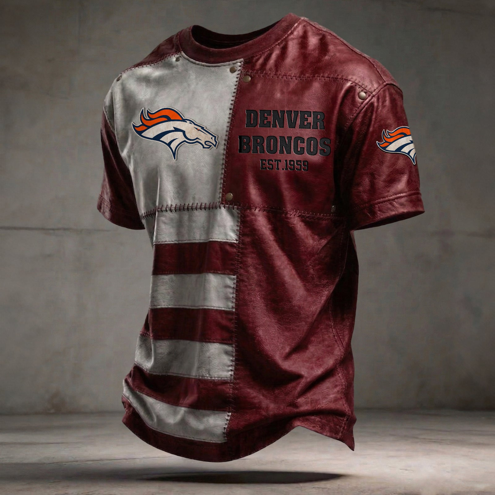 DEN x NFL T-Shirt 0404 DatND DVT Red