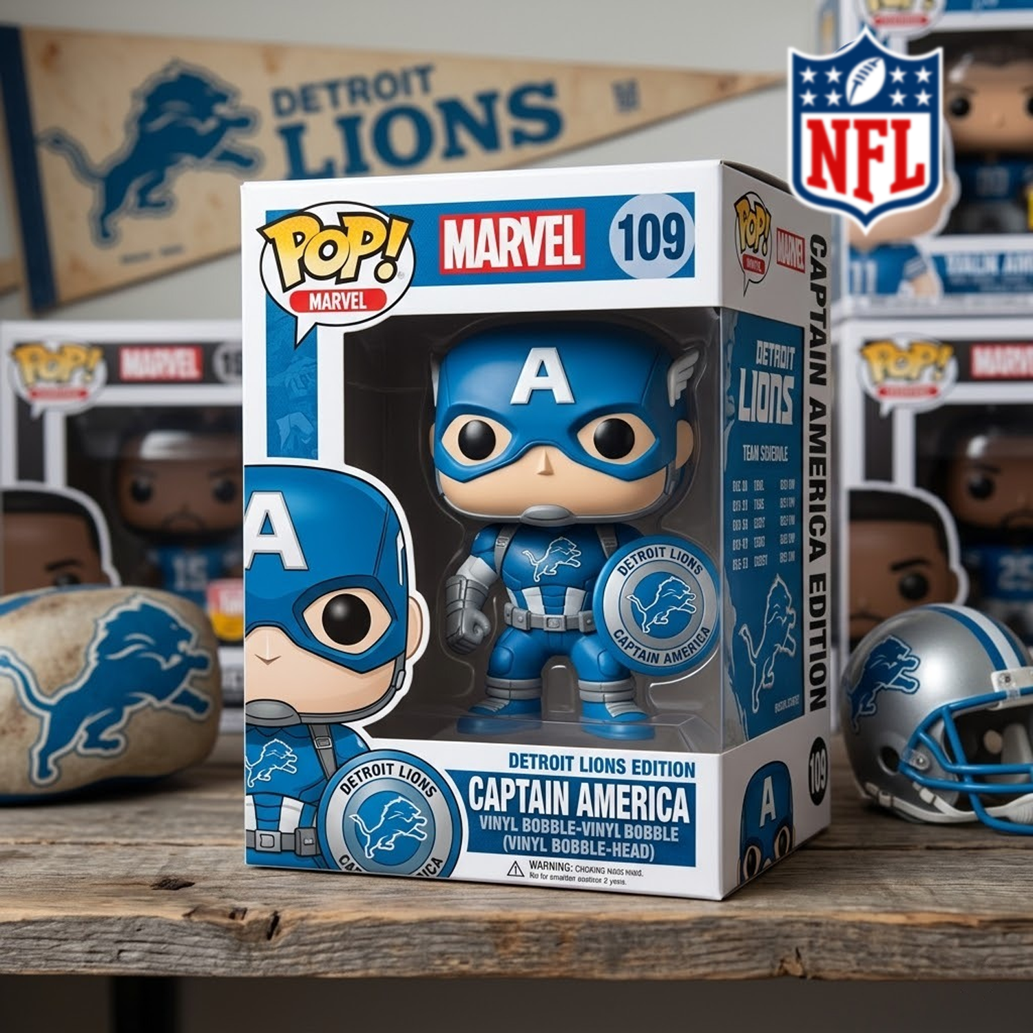 DET x NFL CAPTAIN AMERICA FUNKOS DATND TANTD 010426