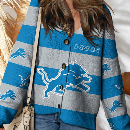 DET x NFL Cardigan Sweatshirt With Button  DatND DVT