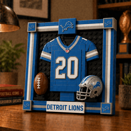 DET x NFL Framed Jersey Building Set 2304 DatND DVT