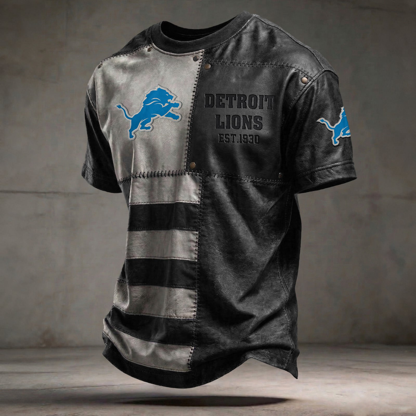 DET x NFL T-Shirt 0404 DatND DVT Black