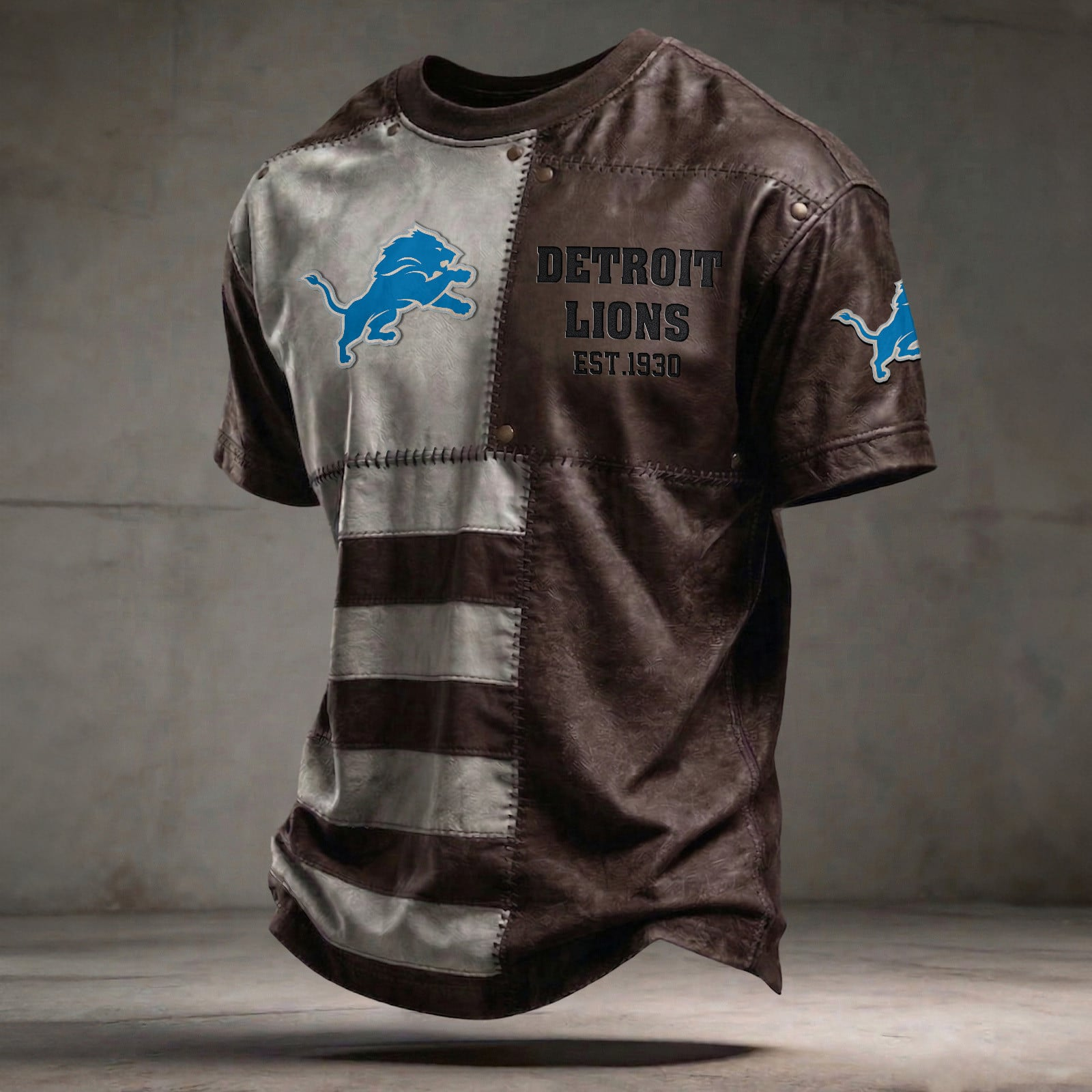 DET x NFL T-Shirt 0404 DatND DVT Brown