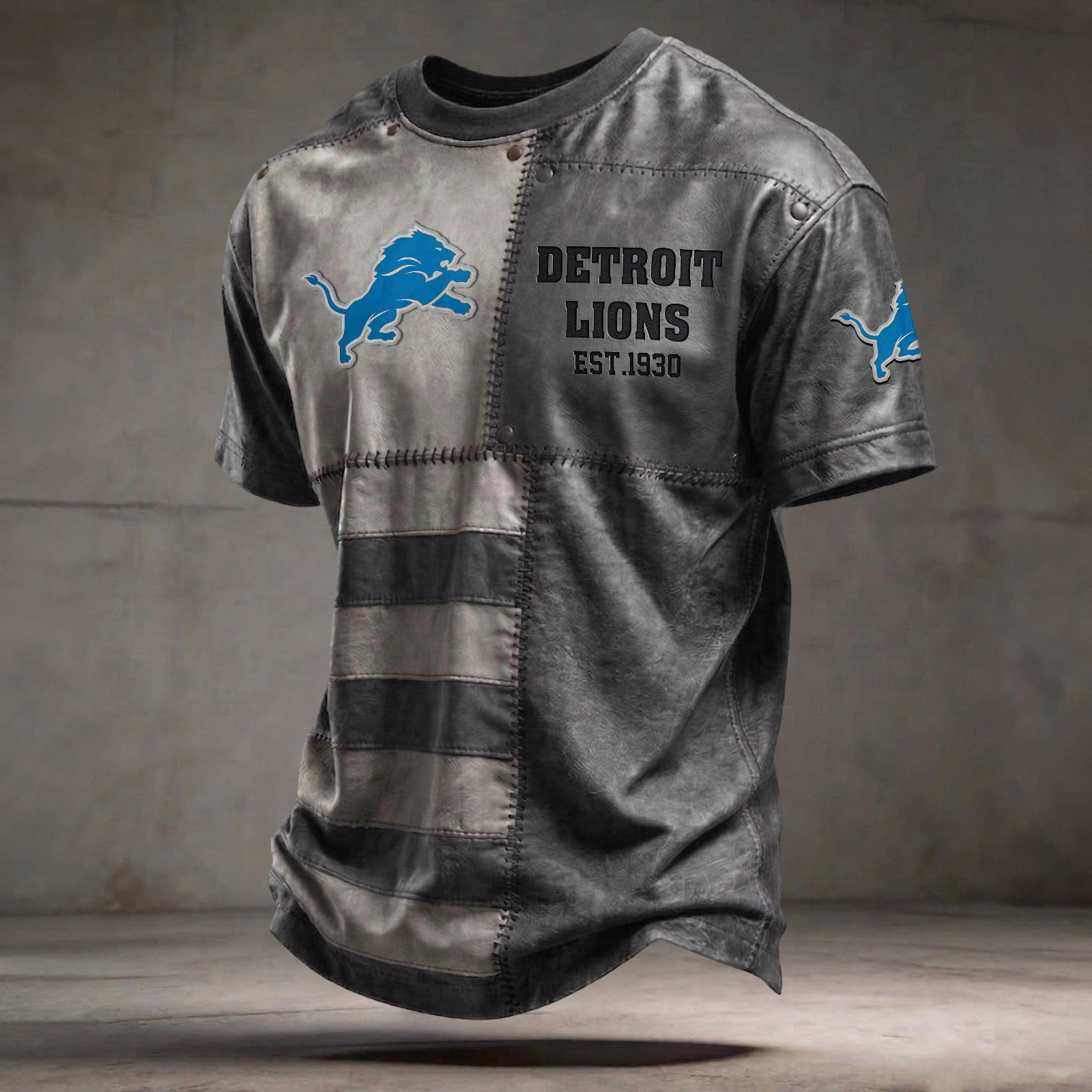 DET x NFL T-Shirt 0404 DatND DVT Grey