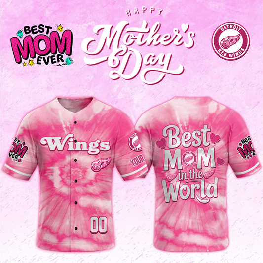 DET x NHL Happy Mother's Day Pink Tie Dye Special DATND TANTD 240426