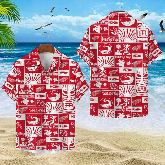 DET x NHL Hawaiian Shirt 2004 DatND DVT