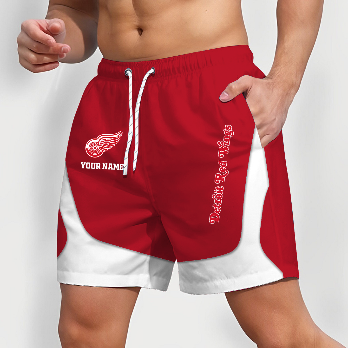 DET x NHL Team Special Short Pants For Men Custom Name Gifts DATND TANTD 090426