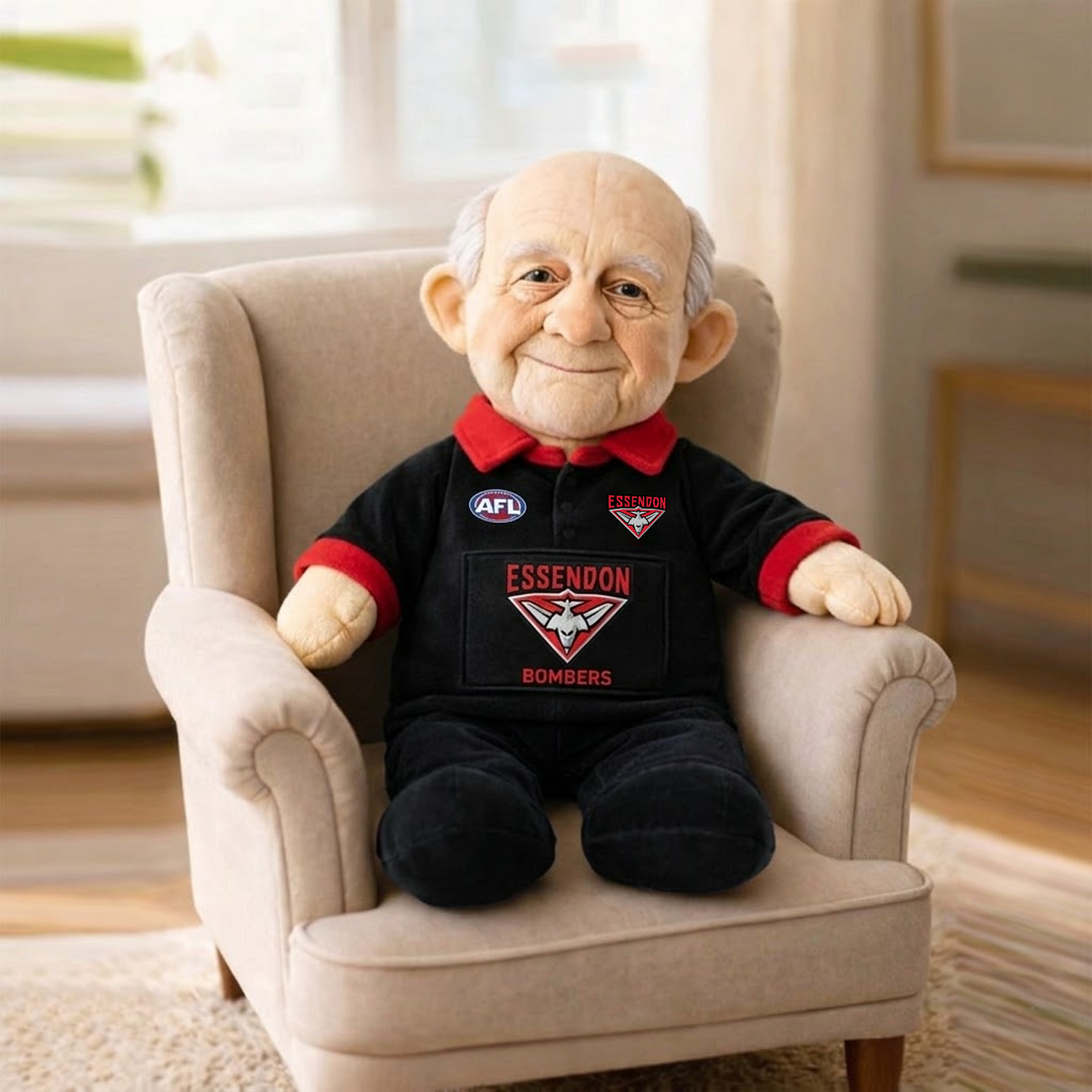 ESS x AFL Grandpa Plush Mascot 0704 DatND DVT