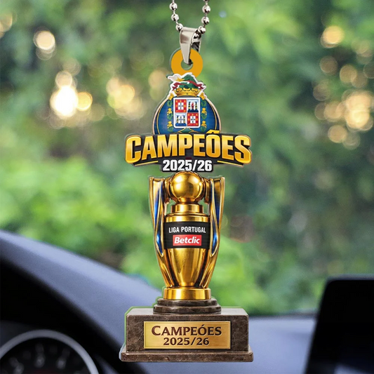 FC PORTO  National Champion 202526 Custom Shape 2-sided Acrylic Car Ornament, Custom Shape 2-sided Keychain V2 0705 DatND DVT 1