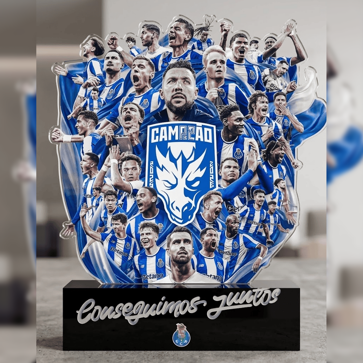 FC PORTO  National Champion 202526 Custom Shape Acrylic Plaque 0705 DatND DVT 1