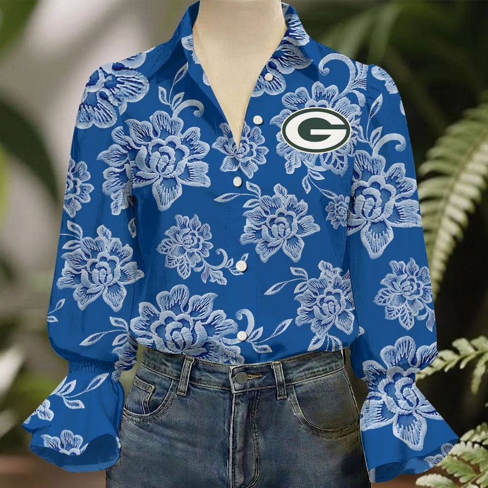 GB x NFL 3D Collared Lace Long Sleeved Shirt 2004 DatND DVT