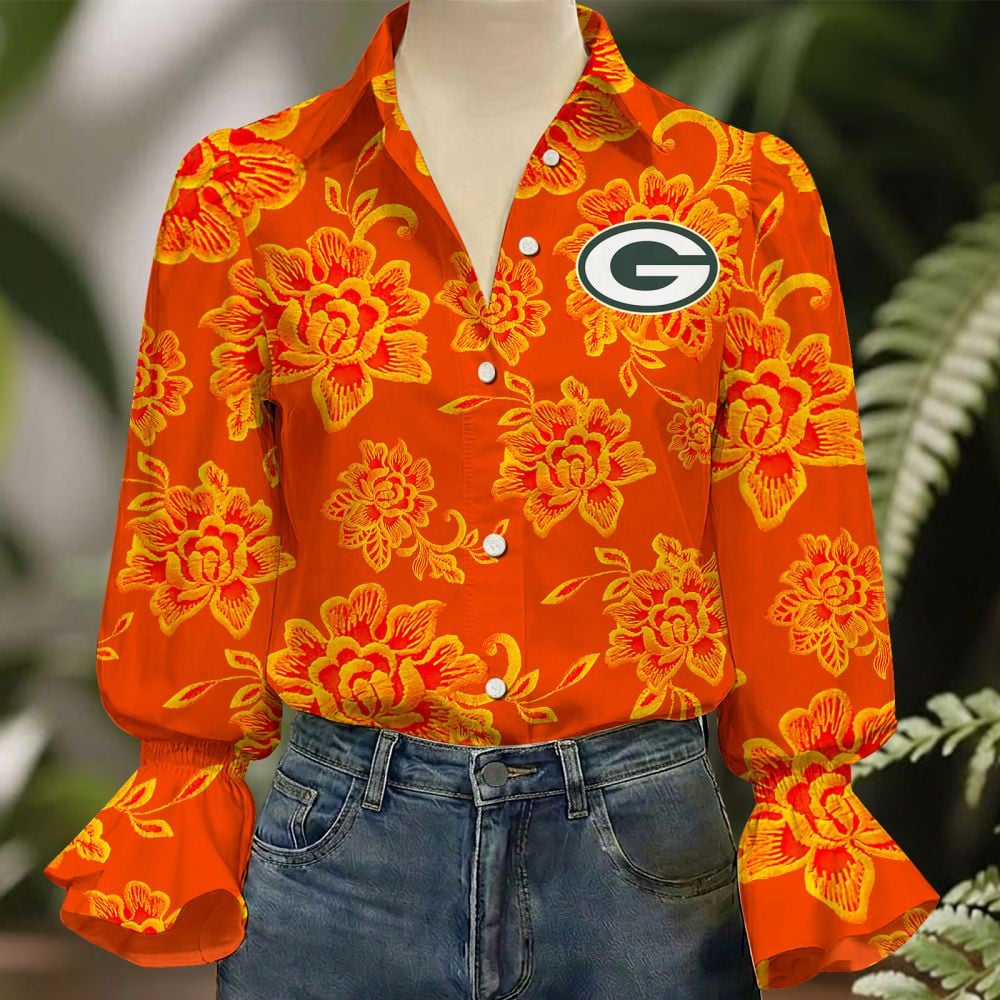 GB x NFL 3D Collared Lace Long Sleeved Shirt 2004 DatND DVT