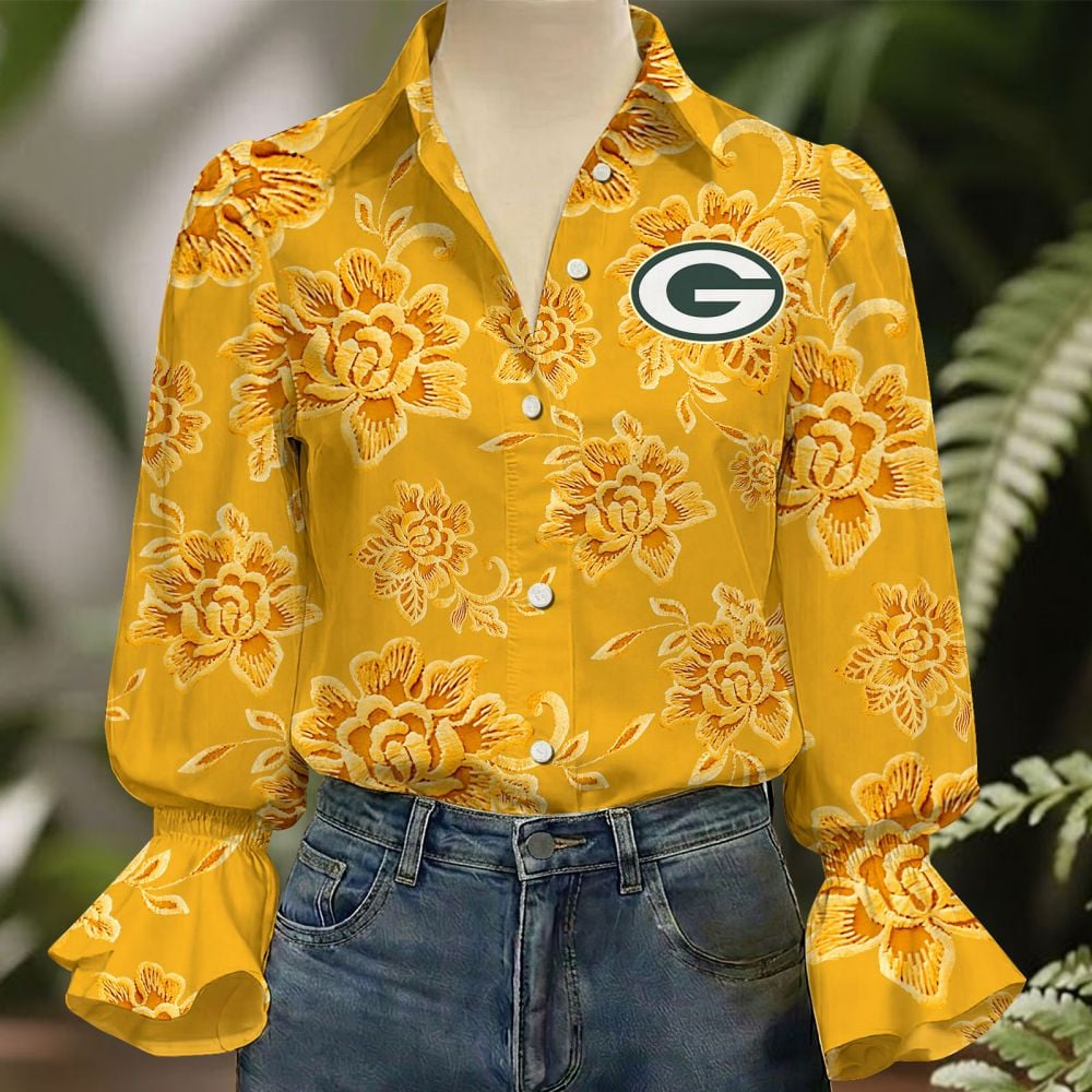 GB x NFL 3D Collared Lace Long Sleeved Shirt 2004 DatND DVT
