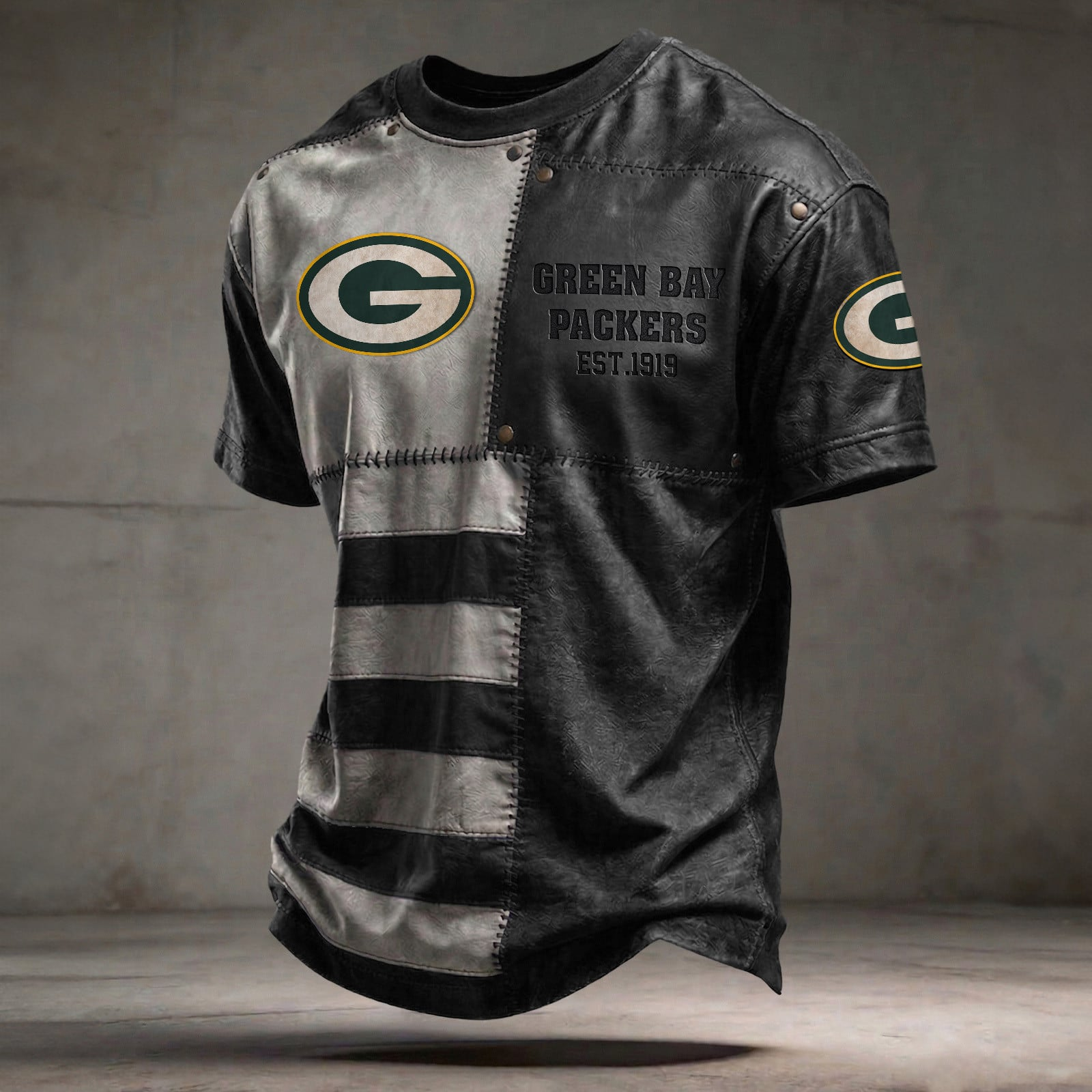GB x NFL T-Shirt 0404 DatND DVT Black