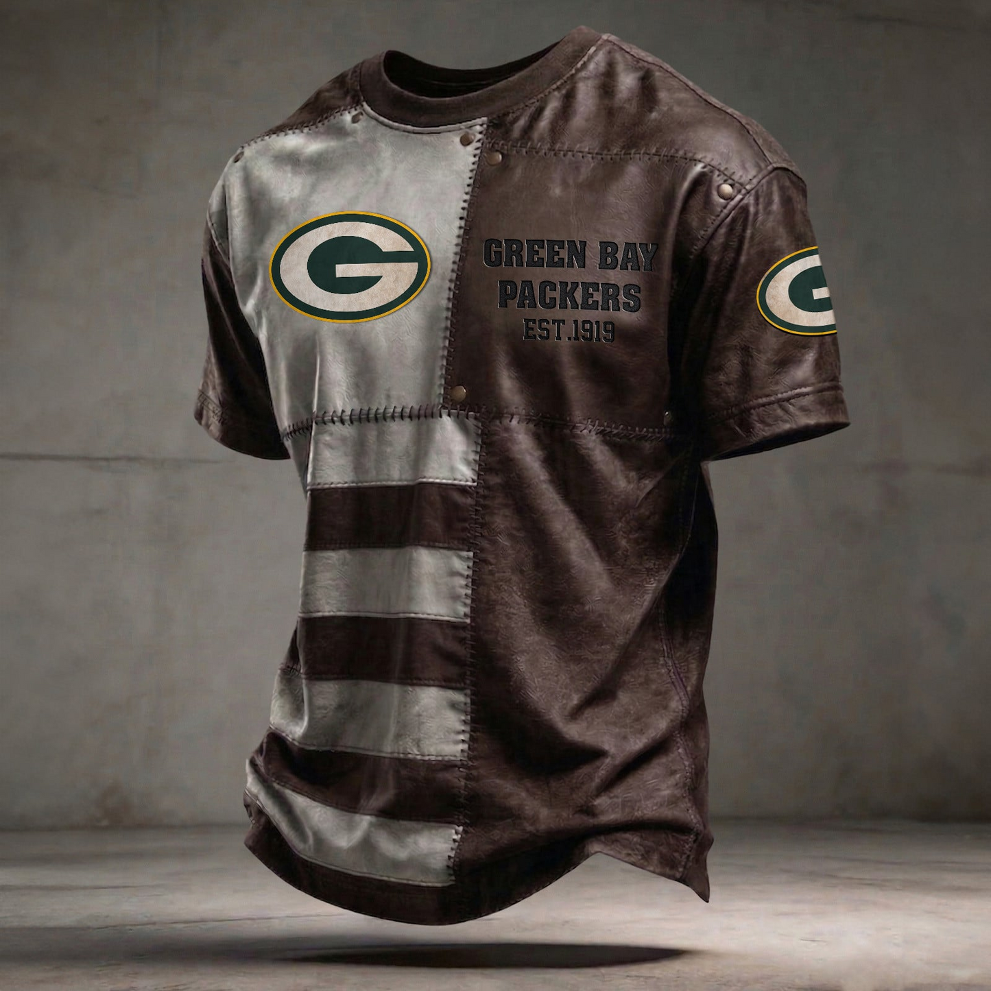 GB x NFL T-Shirt 0404 DatND DVT Brown