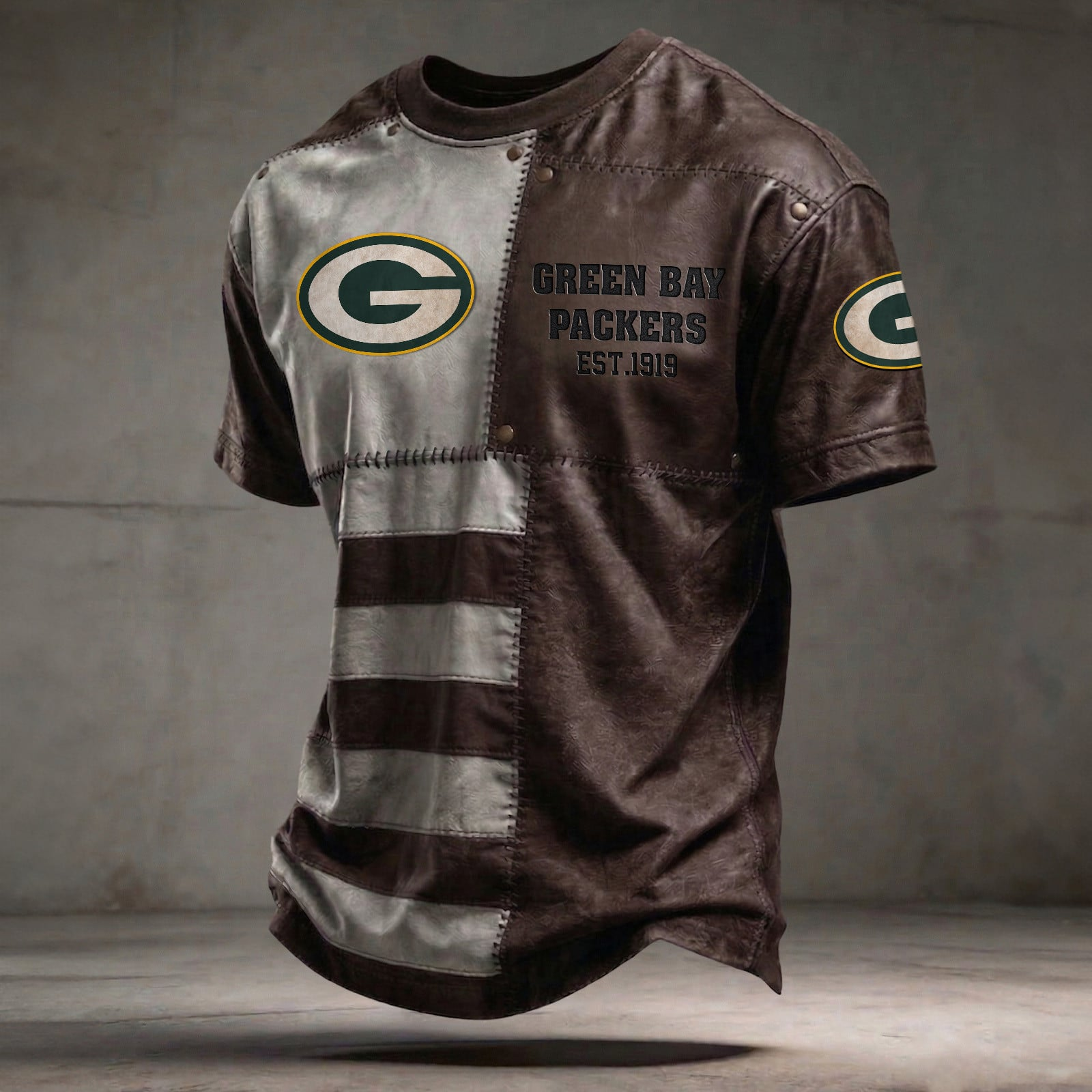GB x NFL T-Shirt 0404 DatND DVT Brown