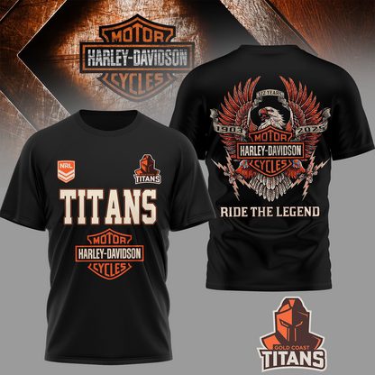 GLD Premium NRL 22 Year Harley Davidson 3D Shirt 0704 DatND DVT